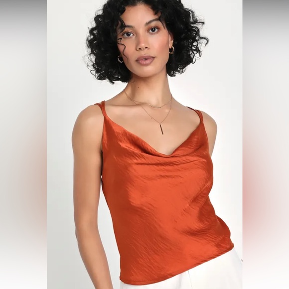 Joslin Dusty Blue Cowl Neck T-Back Top- size XS - Picture 6 of 6